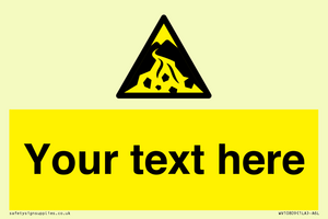 Custom Warning: Debris flow zone